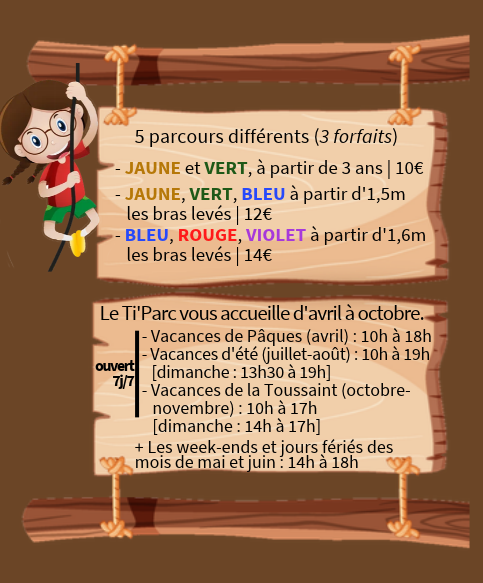 Page d'accueil Ti'Parc - Texte mobile